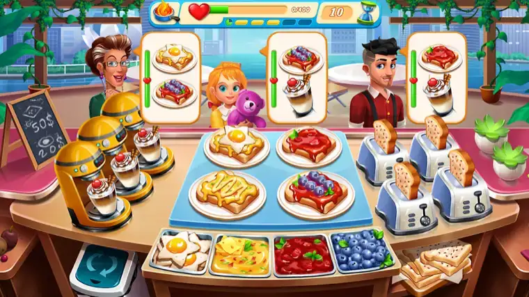 Gameplay screenshot of Cooking Marina